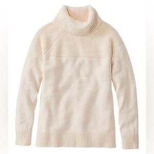 L.L. Bean Cream Knit Sweater